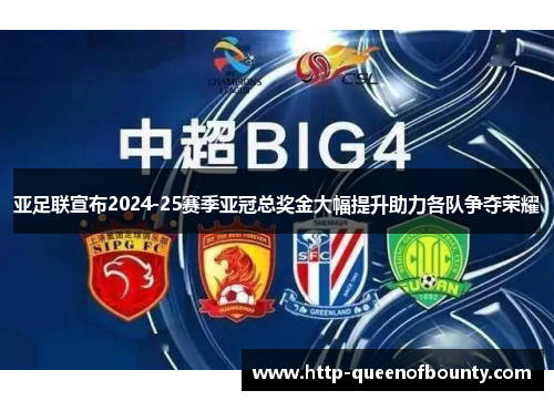 亚足联宣布2024-25赛季亚冠总奖金大幅提升助力各队争夺荣耀